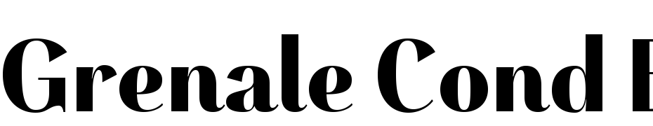 Grenale Cond Black Font Download Free